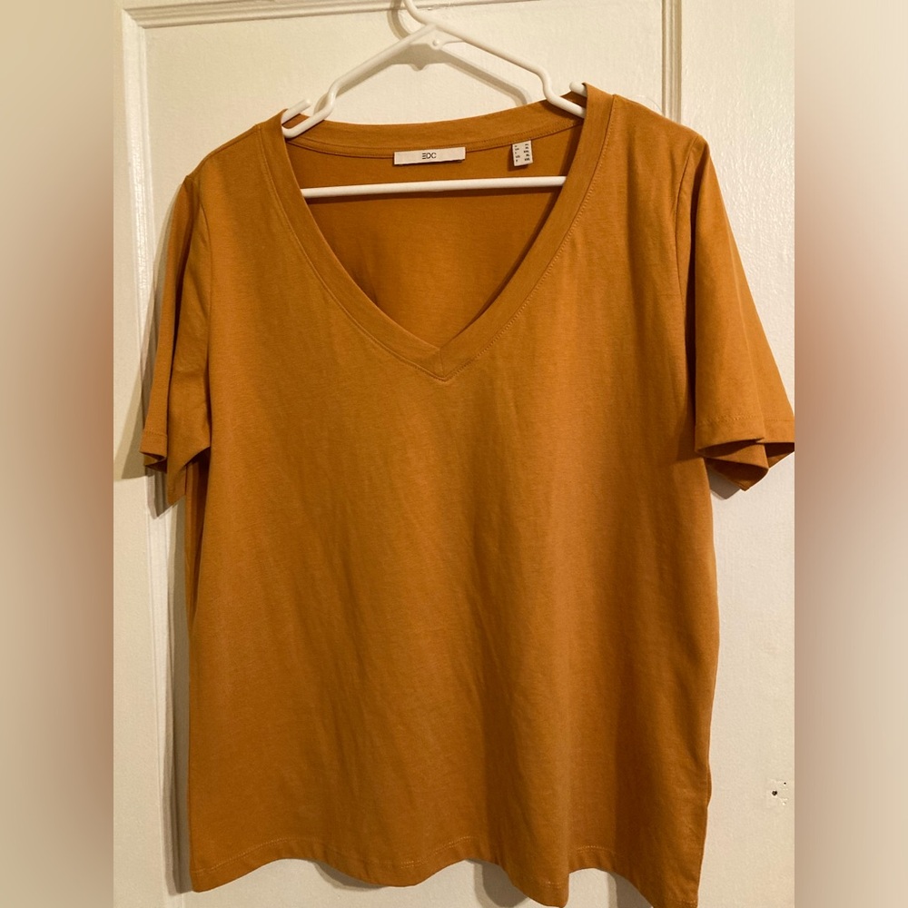 EDC by Esprit buttery soft mustard t-shirt
